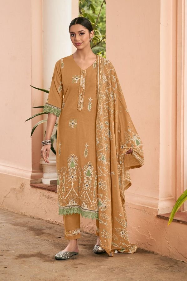 Jay Vijay Prints Jhoom Pure Organdy Ladies Suit 11032