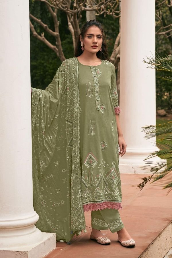 Jay Vijay Prints Jhoom Pure Organdy Ladies Suit 11033