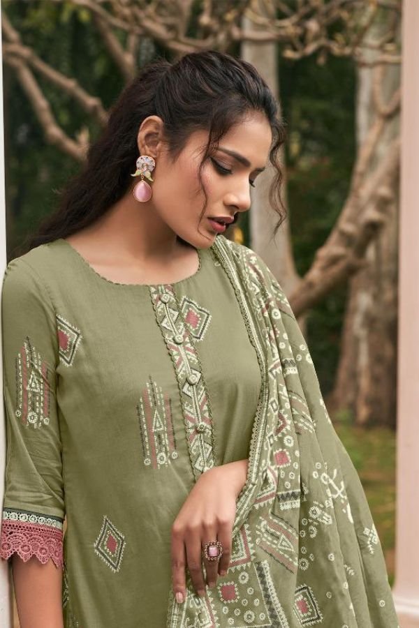 Jay Vijay Prints Jhoom Pure Organdy Ladies Suit 11033