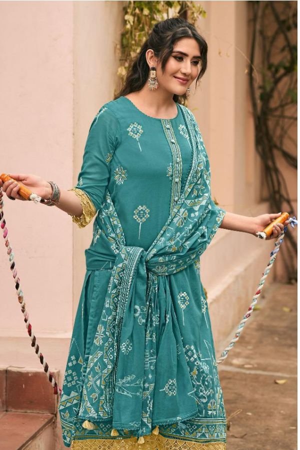 Jay Vijay Prints Jhoom Pure Organdy Ladies Suit 11036