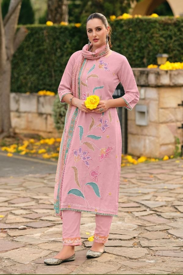 Jay Vijay Prints Nehmat Pure Linen Salwar Suit 11052