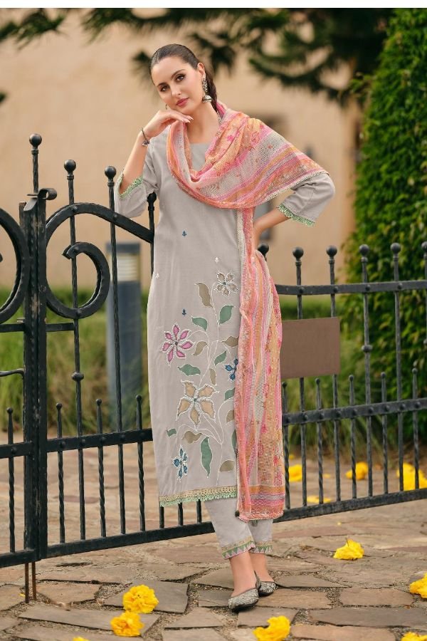 Jay Vijay Prints Nehmat Pure Linen Salwar Suit 11055