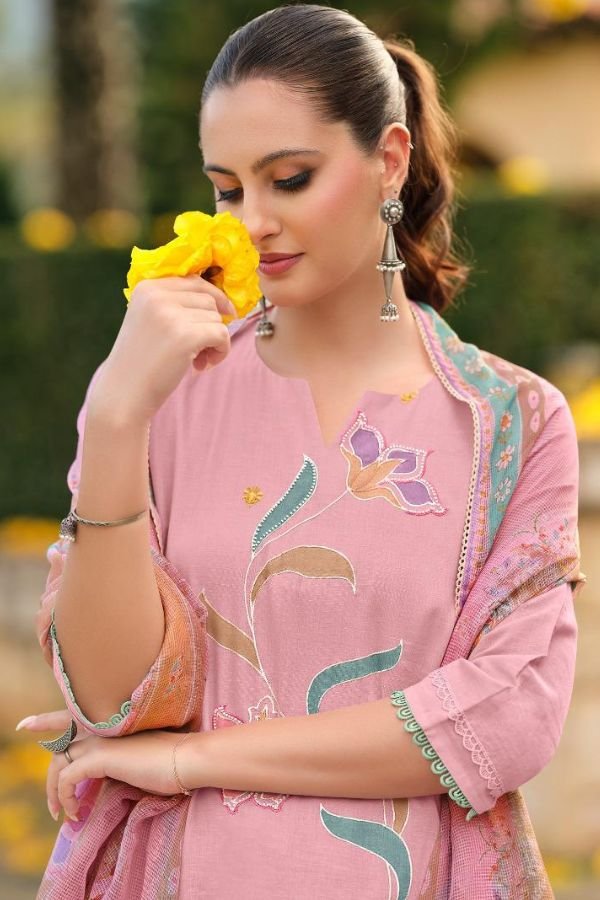 Jay Vijay Prints Nehmat Pure Linen Salwar Suit 11052