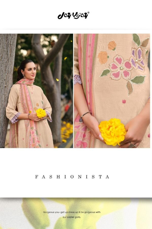 Jay Vijay Prints Nehmat Pure Linen Salwar Suit 11054