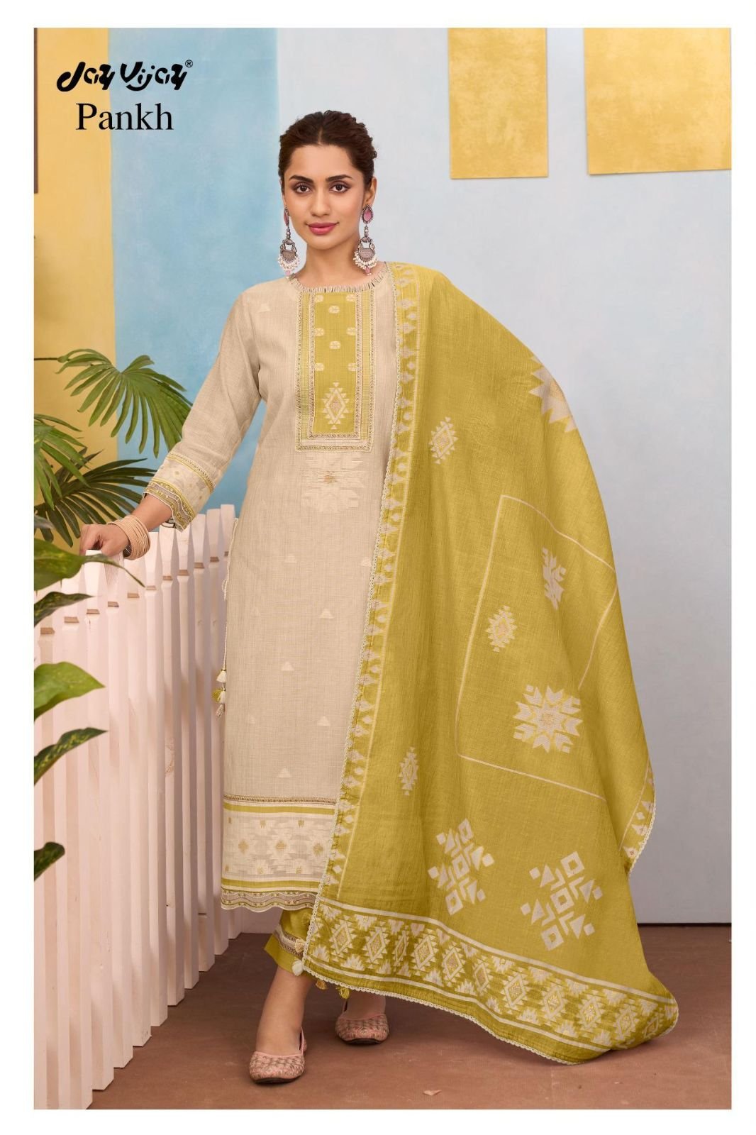 Jay Vijay Prints Pankh Cotton Ladies Salwar Suit 3292-D