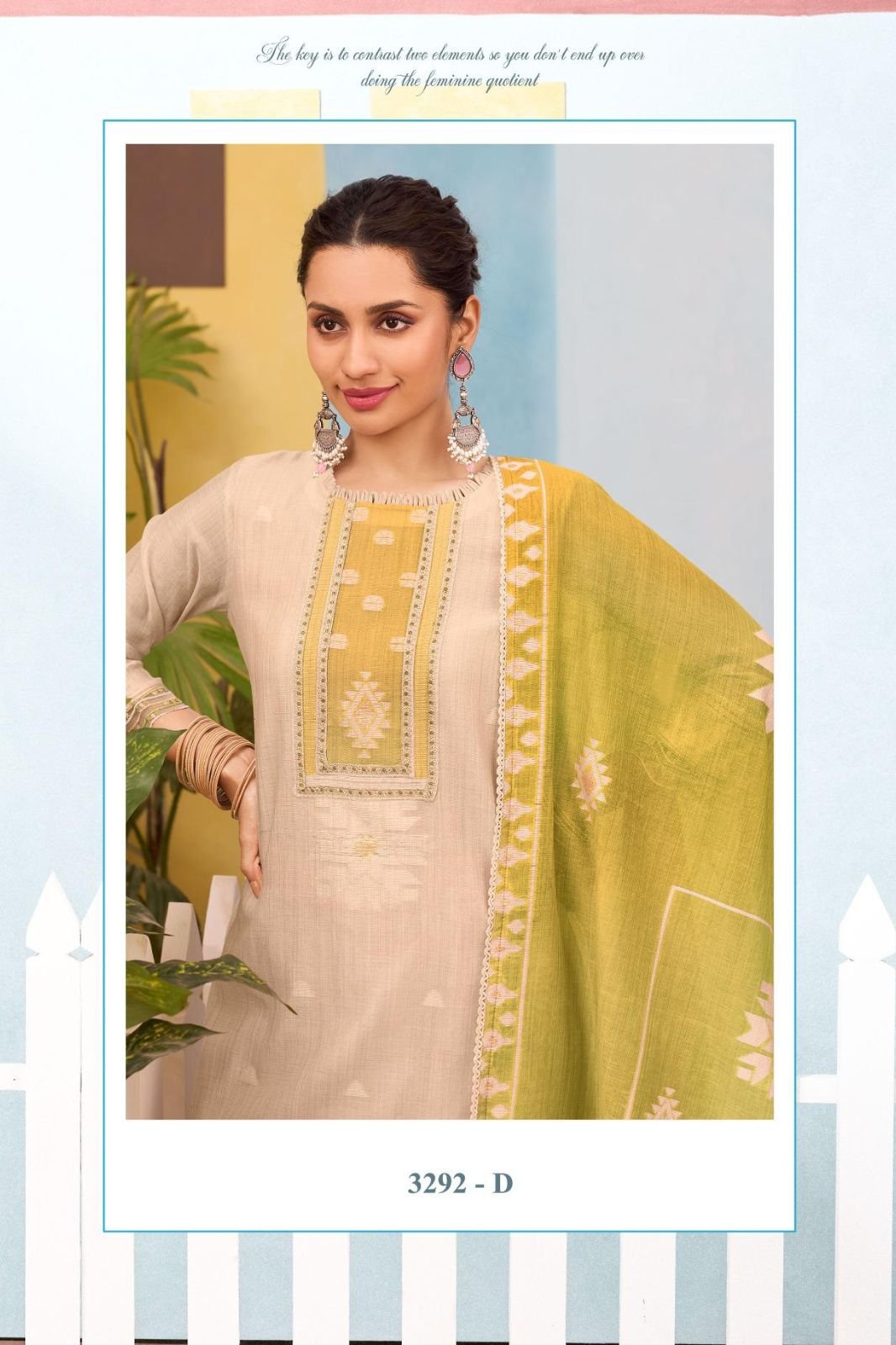 Jay Vijay Prints Pankh Cotton Ladies Salwar Suit 3292-D