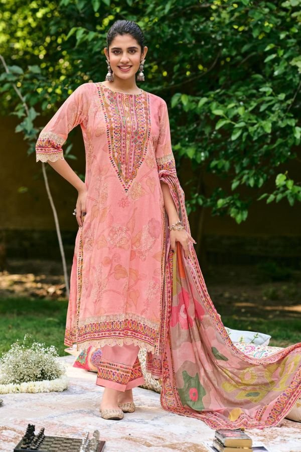 Jay Vijay Prints Shahi Shatranj Mal Cotton Ladies Suit 11072