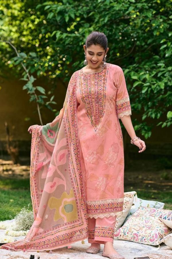 Jay Vijay Prints Shahi Shatranj Mal Cotton Ladies Suit 11072
