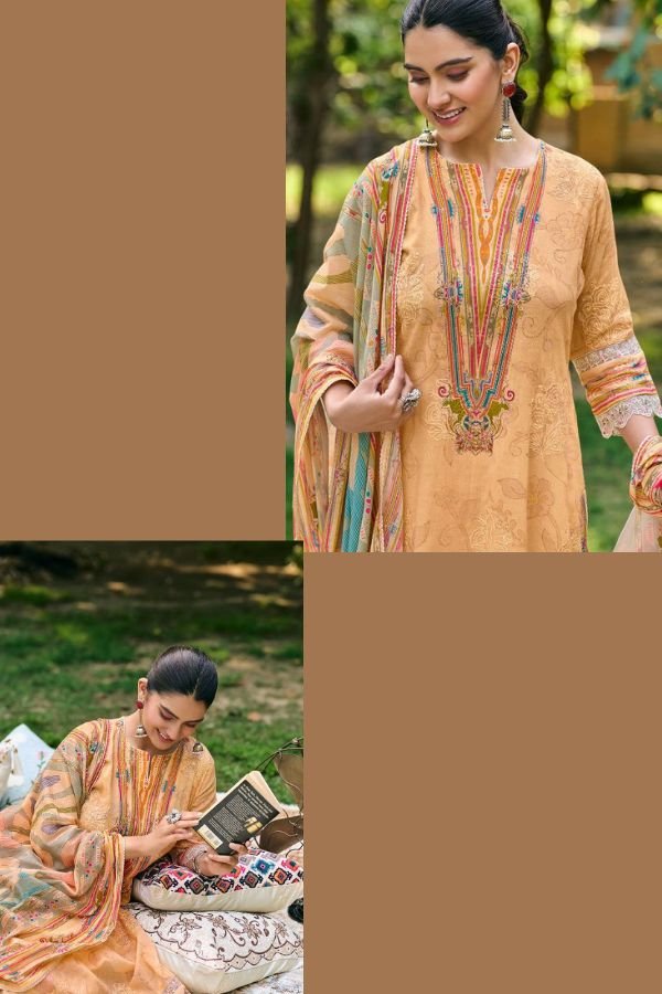 Jay Vijay Prints Shahi Shatranj Mal Cotton Ladies Suit 11076