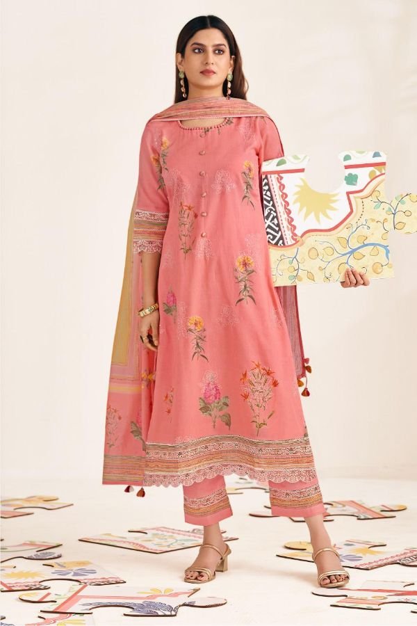 Jay Vijay Prints Shararat 2 Pure Mal Cotton Suit 10971