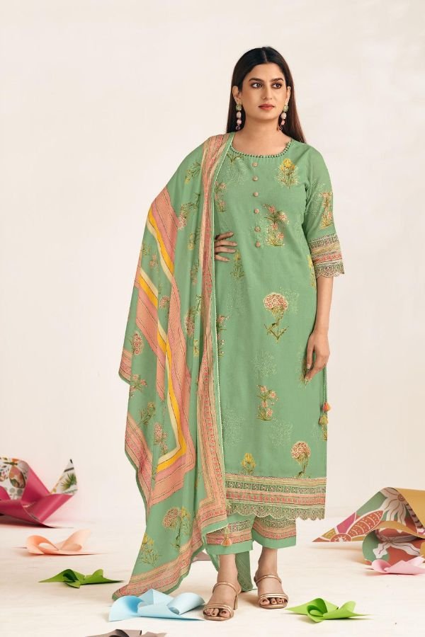 Jay Vijay Prints Shararat 2 Pure Mal Cotton Suit 10972