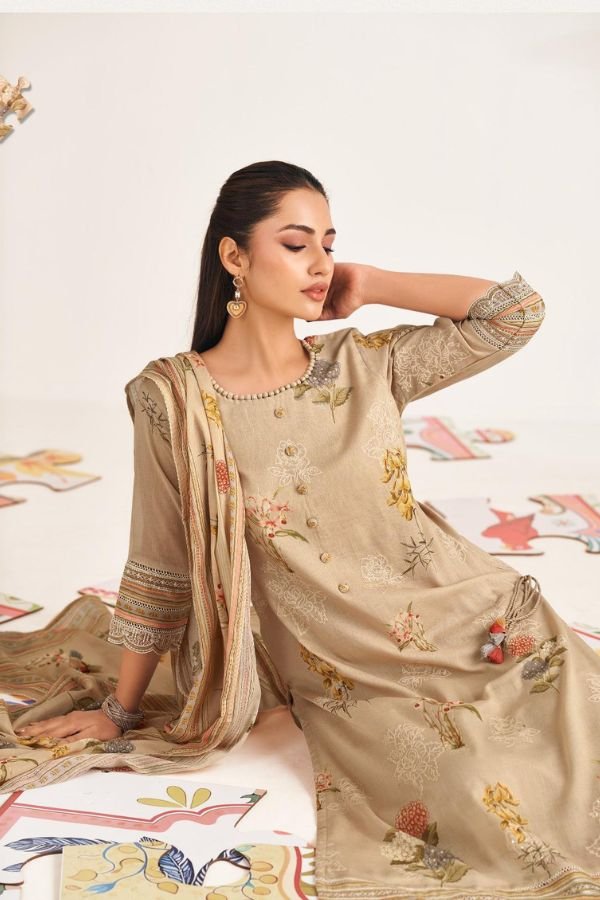 Jay Vijay Prints Shararat 2 Pure Mal Cotton Suit 10976