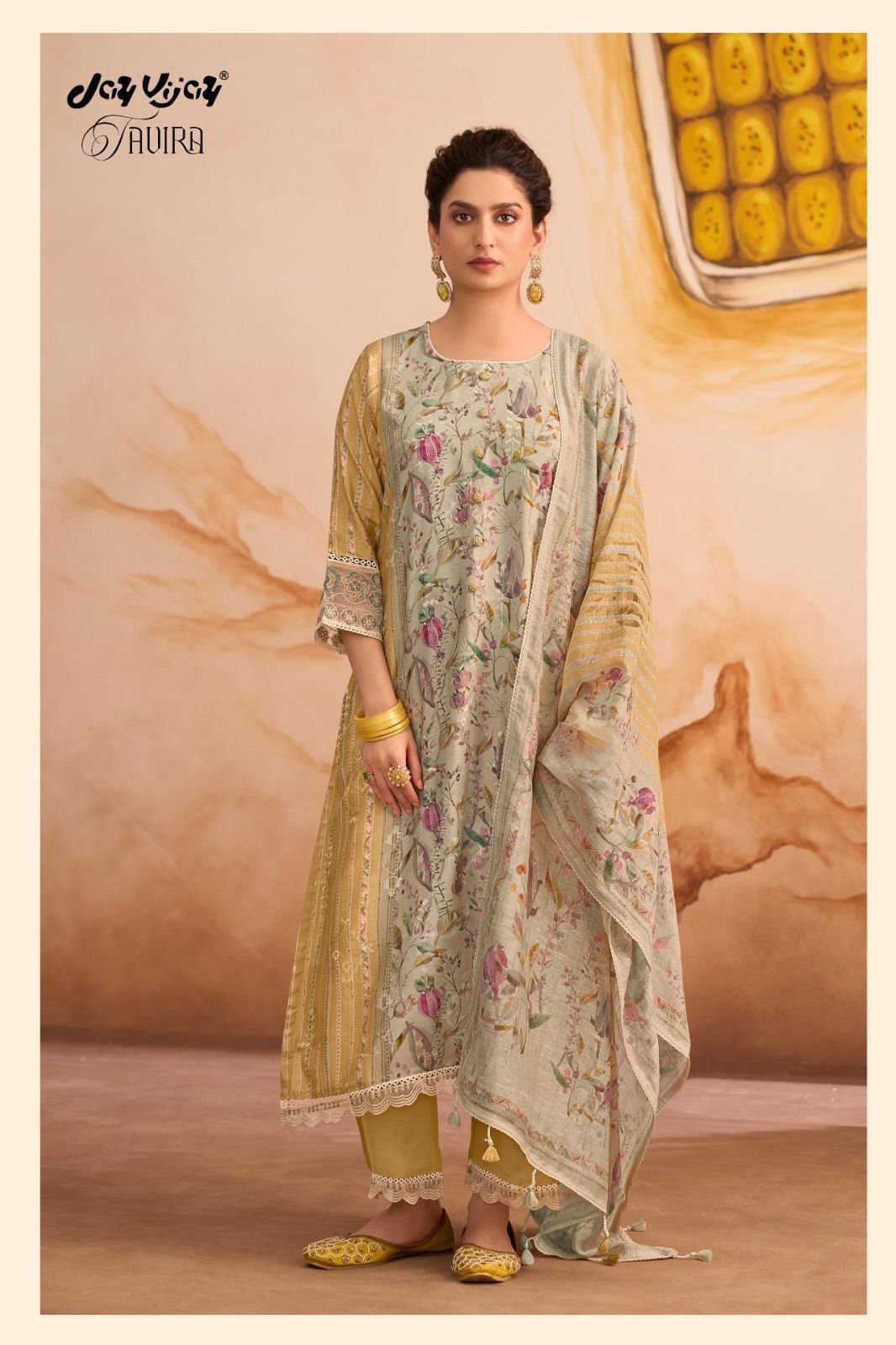 Jay Vijay Prints Tavira Muslin Salwar Suit 3288-A