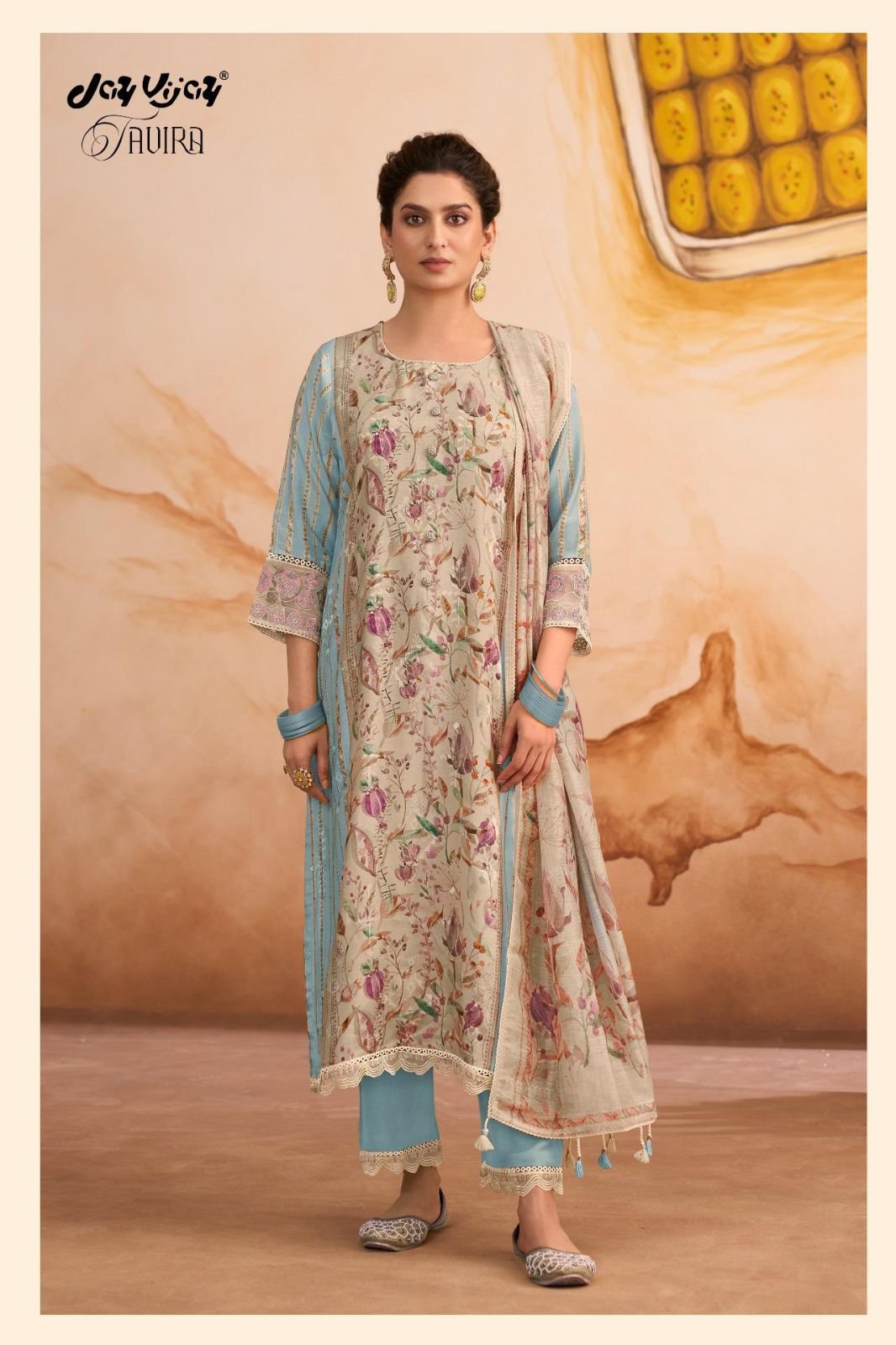 Jay Vijay Prints Tavira Muslin Salwar Suit 3288-B