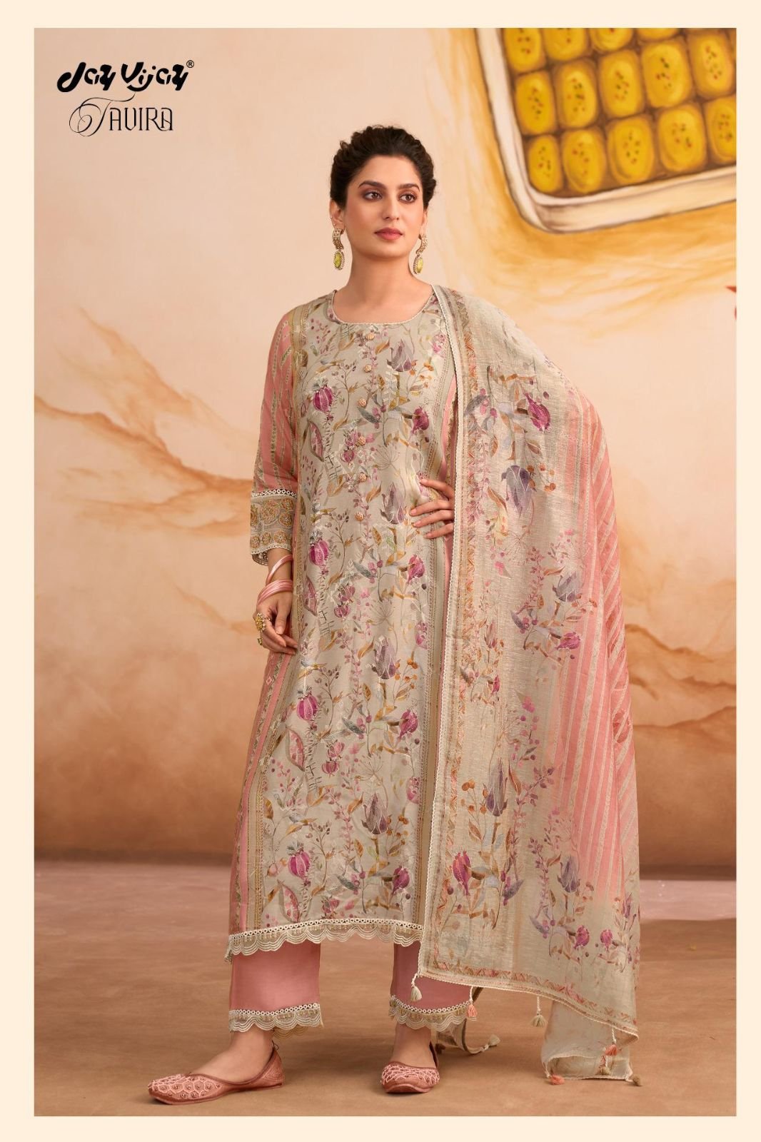 Jay Vijay Prints Tavira Muslin Salwar Suit 3288-D