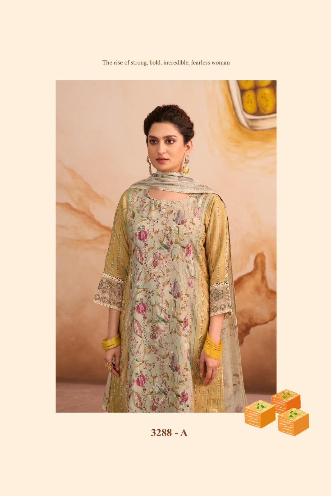 Jay Vijay Prints Tavira Muslin Salwar Suit 3288-A