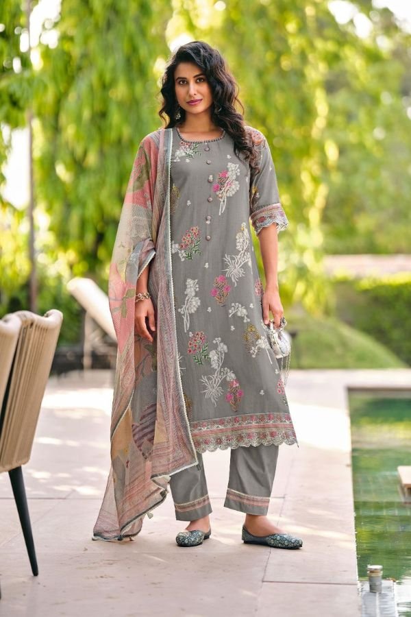 Jay Vijay Prints Udaan Premium Mal Chanderi Ladies Suit 11282