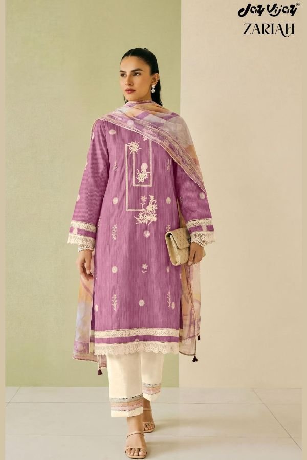Jay Vijay Prints Zariah Cotton Ladies Salwar Suit 3296-C