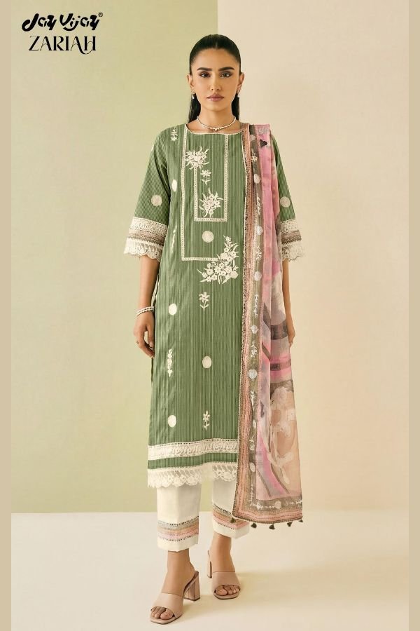 Jay Vijay Prints Zariah Cotton Ladies Salwar Suit 3296-D