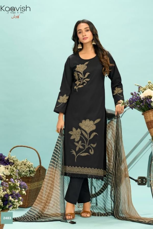 Kaavish Trends Rubiaa Pure Lawn Cotton Suit 2483