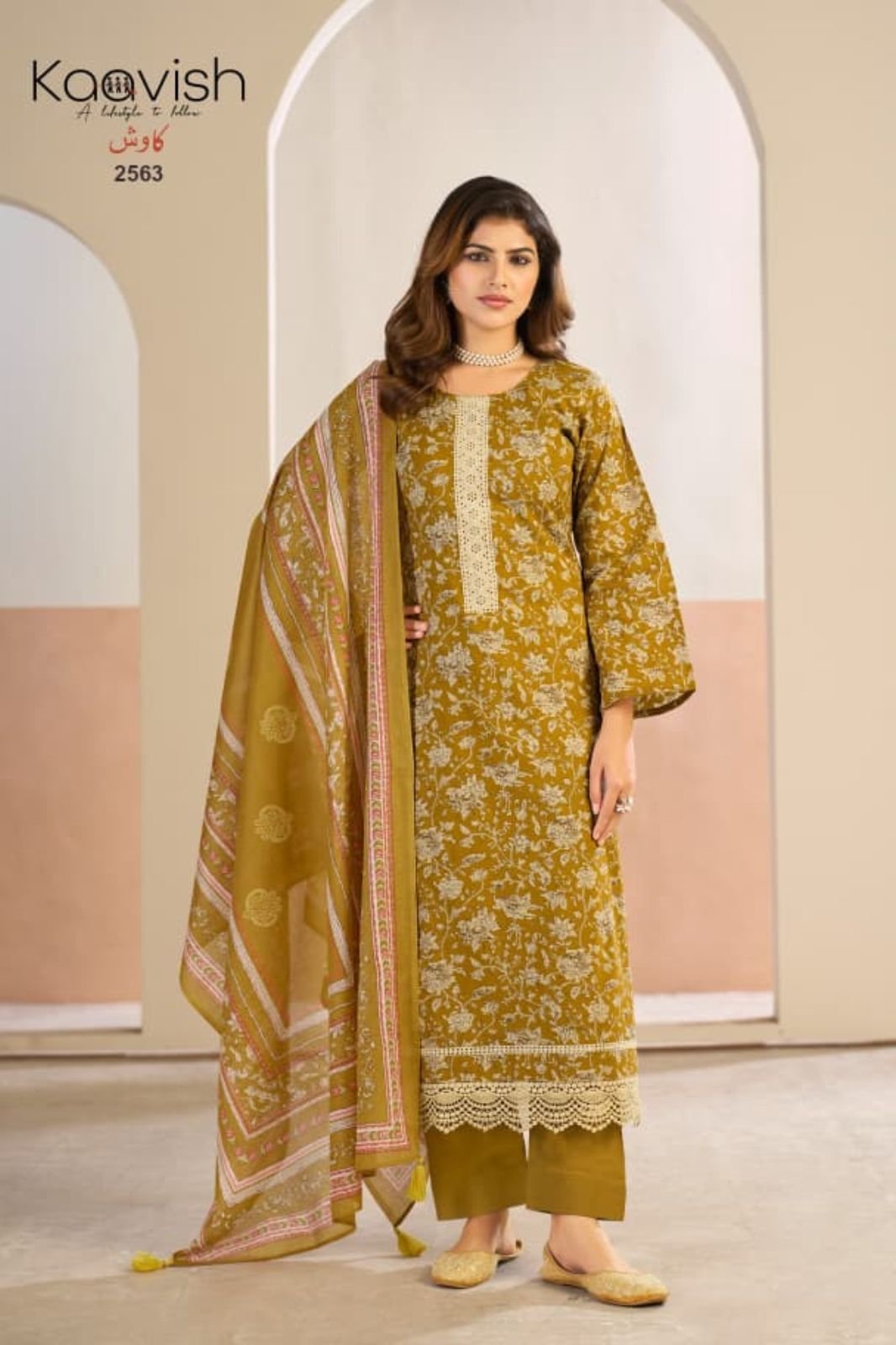 Kaavish Trends Sabhyata Pure Lawn Cotton Suit 2563