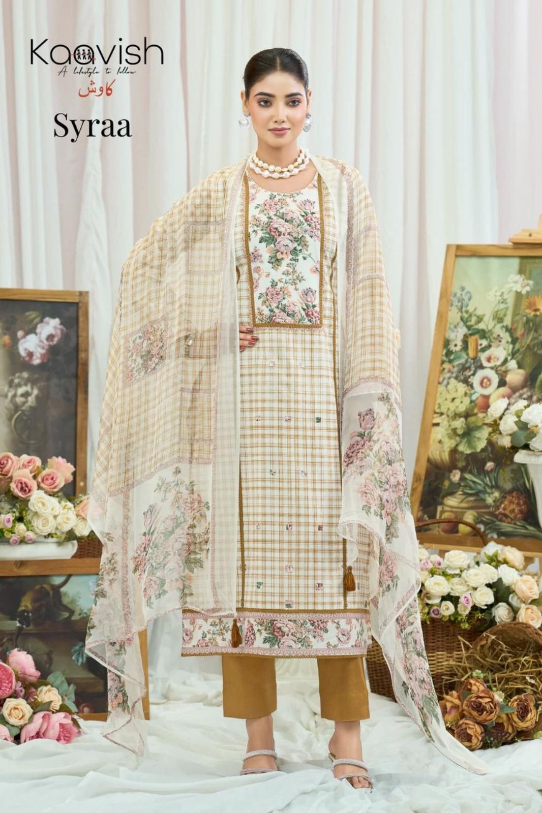 Kaavish Trends Syraa Pure Lawn Cotton Suit 2602