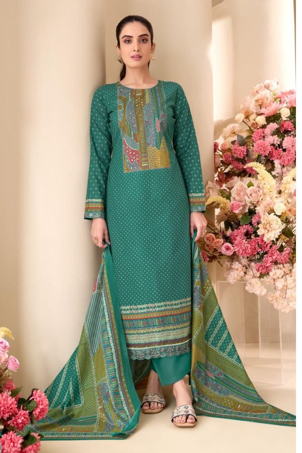 Kesar Karachi Sunheri Dhoop Pure Lawn Cotton Suit 2002