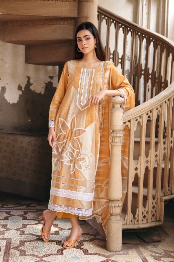 Kimora Fashion Guftagu Pure Cotton Lawn Salwar Suit 2345