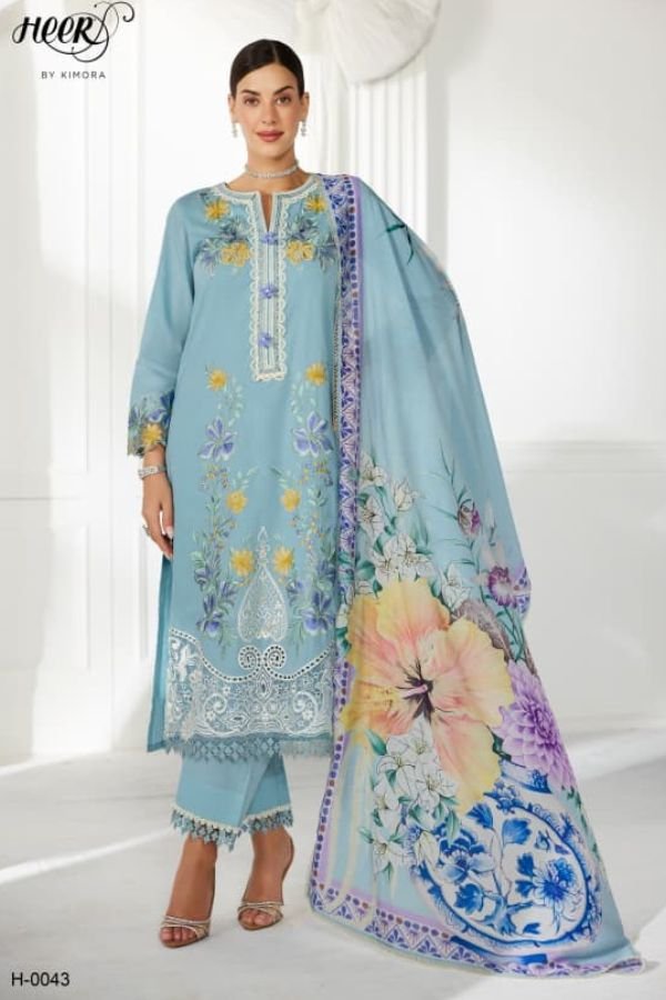 Kimora Fashion Heer Baroque Pure Cotton Lawn Suit H-0043