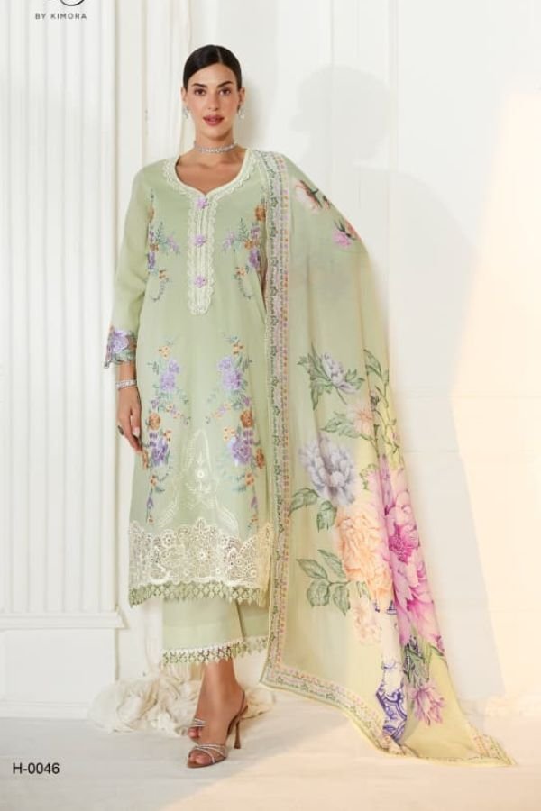 Kimora Fashion Heer Baroque Pure Cotton Lawn Suit H-0046
