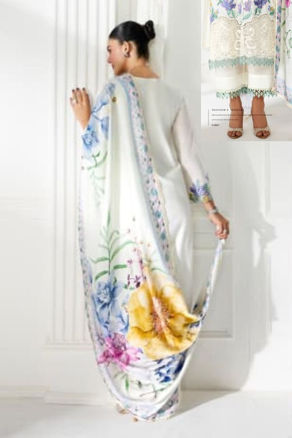 Kimora Fashion Heer Baroque Pure Cotton Lawn Suit H-0041