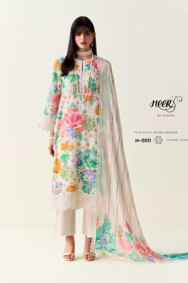 Kimora Fashion Limelight Pure Cotton Lawn Suit H-0011