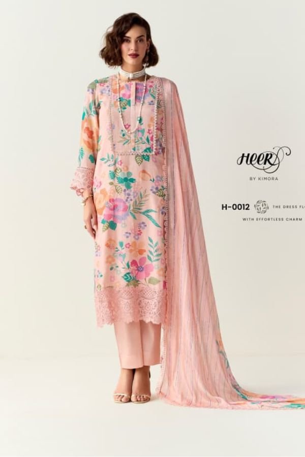 Kimora Fashion Limelight Pure Cotton Lawn Suit H-0012