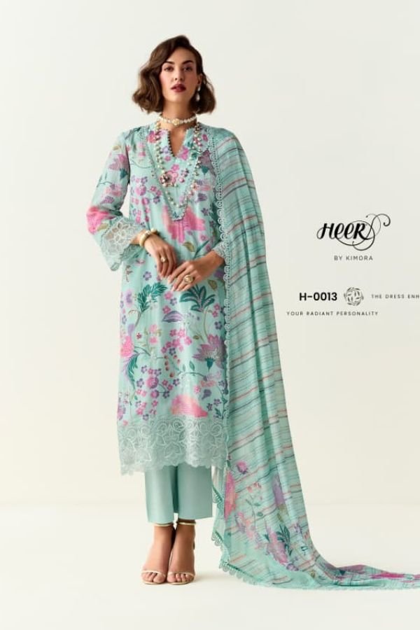 Kimora Fashion Limelight Pure Cotton Lawn Suit H-0013