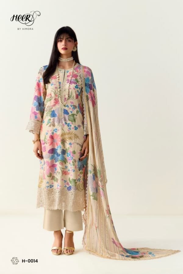 Kimora Fashion Limelight Pure Cotton Lawn Suit H-0014