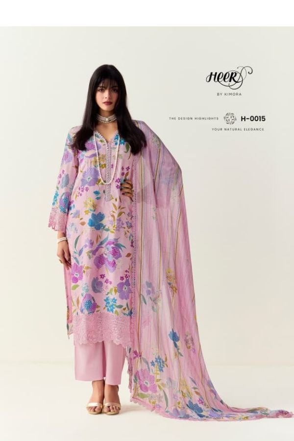 Kimora Fashion Limelight Pure Cotton Lawn Suit H-0015