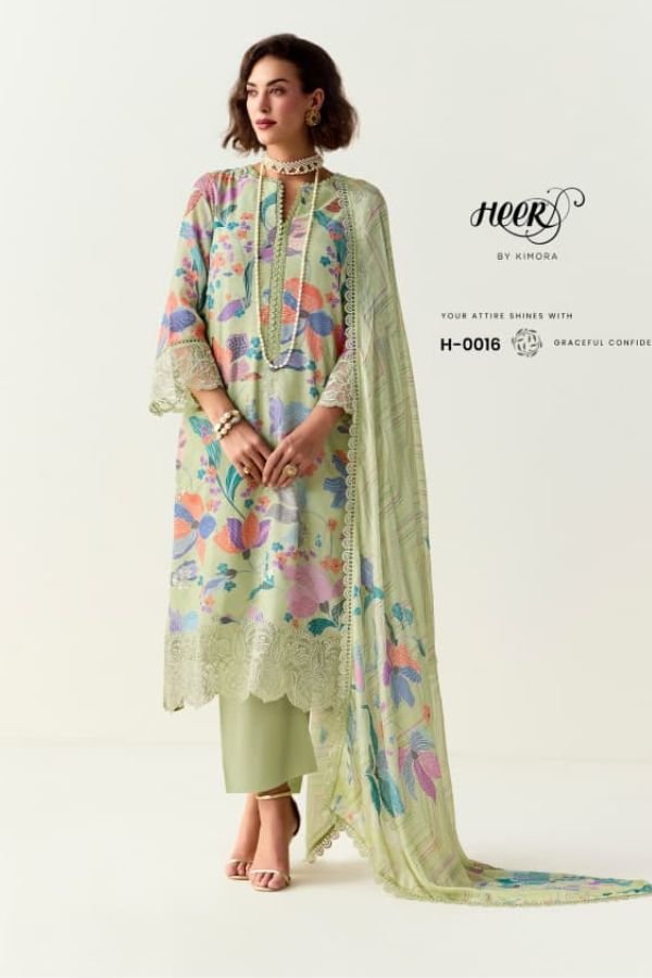 Kimora Fashion Limelight Pure Cotton Lawn Suit H-0016