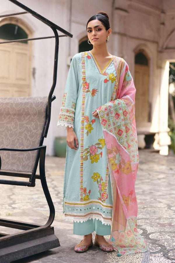 Kimora Fashion Saheli Pure Cotton Lawn Salwar Suit 2355