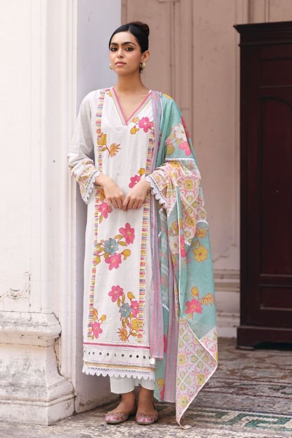 Kimora Fashion Saheli Pure Cotton Lawn Salwar Suit 2357