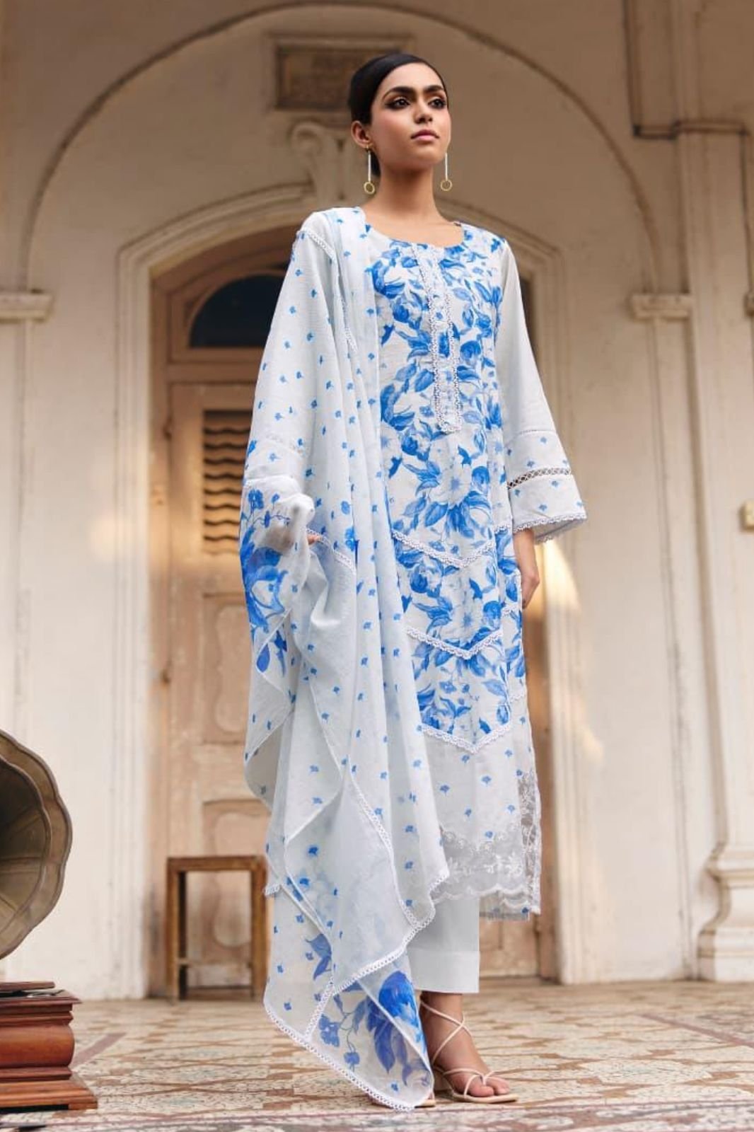 Kimora Fashion Sitaaree Pure Cotton Lawn Suit 2348