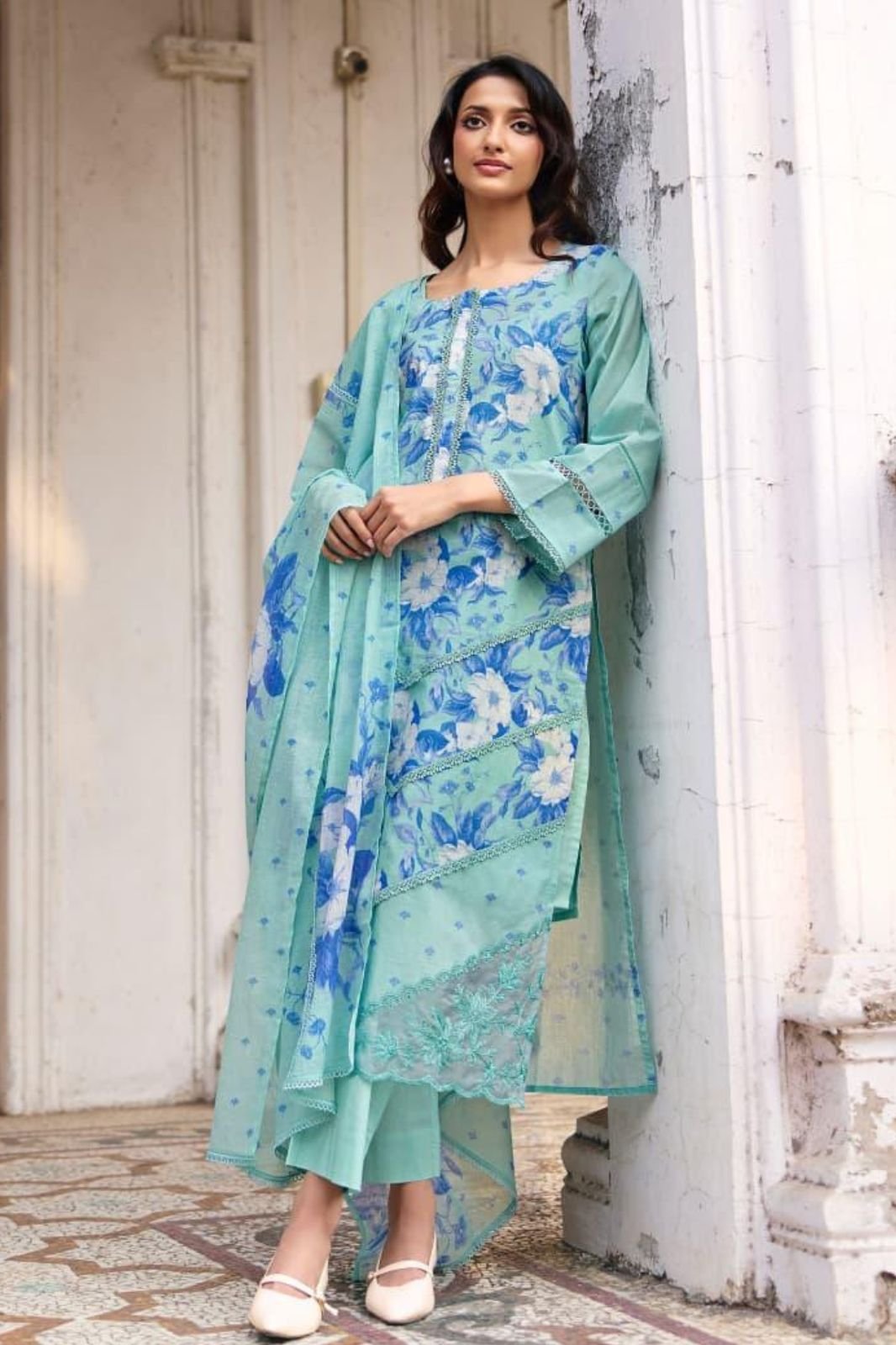Kimora Fashion Sitaaree Pure Cotton Lawn Suit 2350