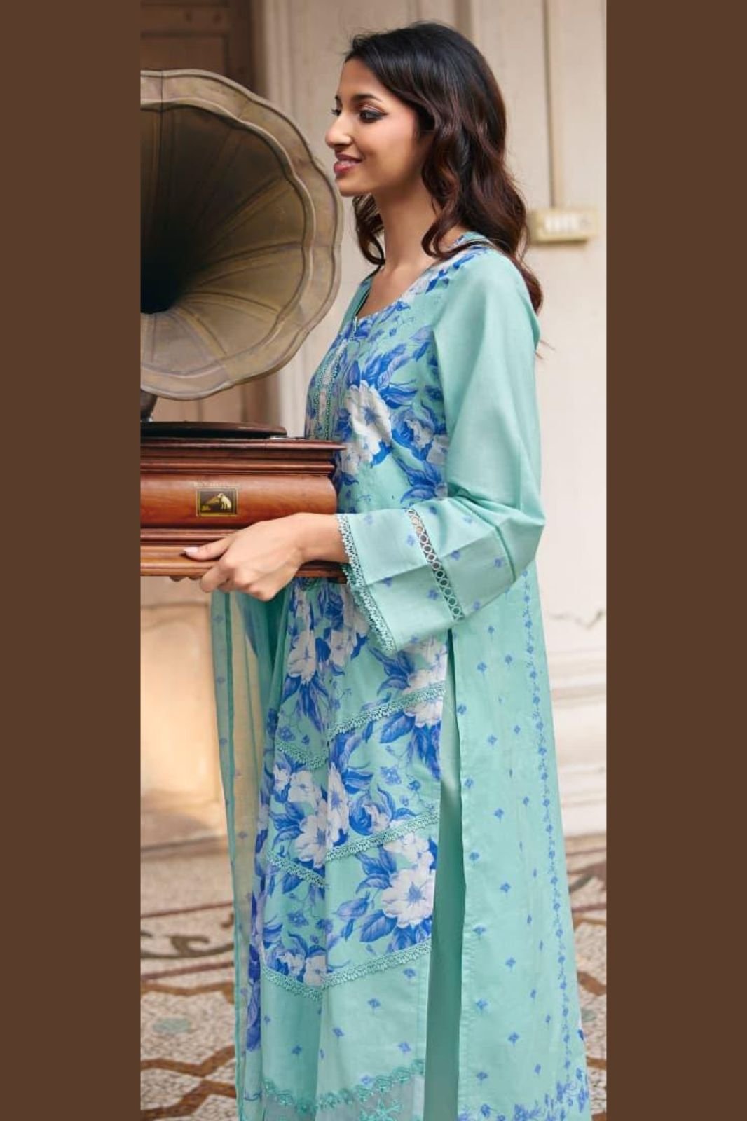 Kimora Fashion Sitaaree Pure Cotton Lawn Suit 2350