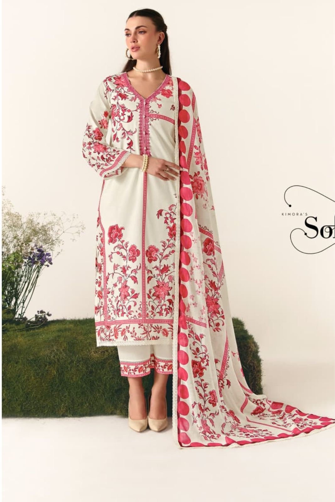 Kimora Fashion Sohni Botanical Pure Cotton Lawn Suit 771