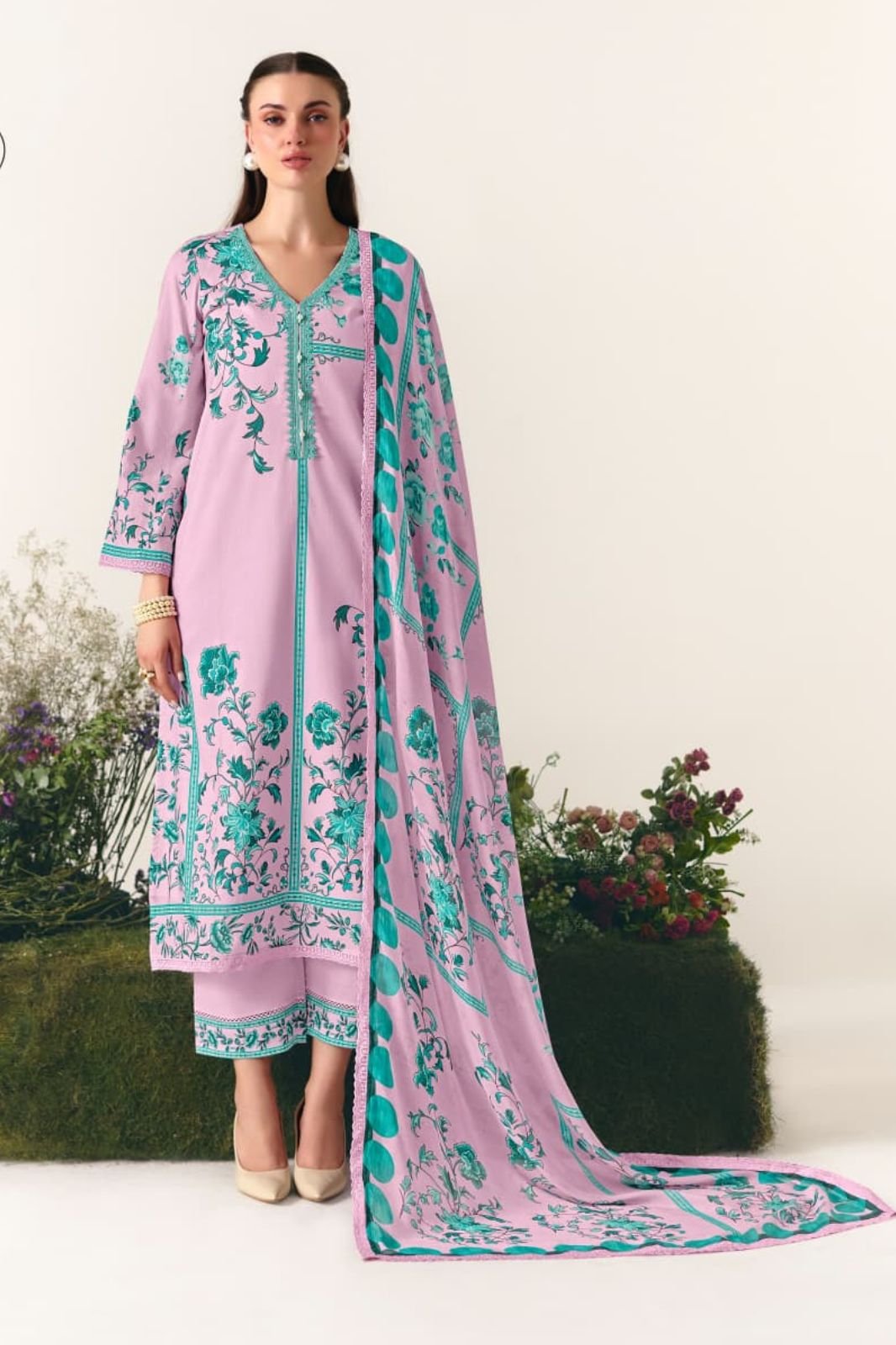 Kimora Fashion Sohni Botanical Pure Cotton Lawn Suit 772
