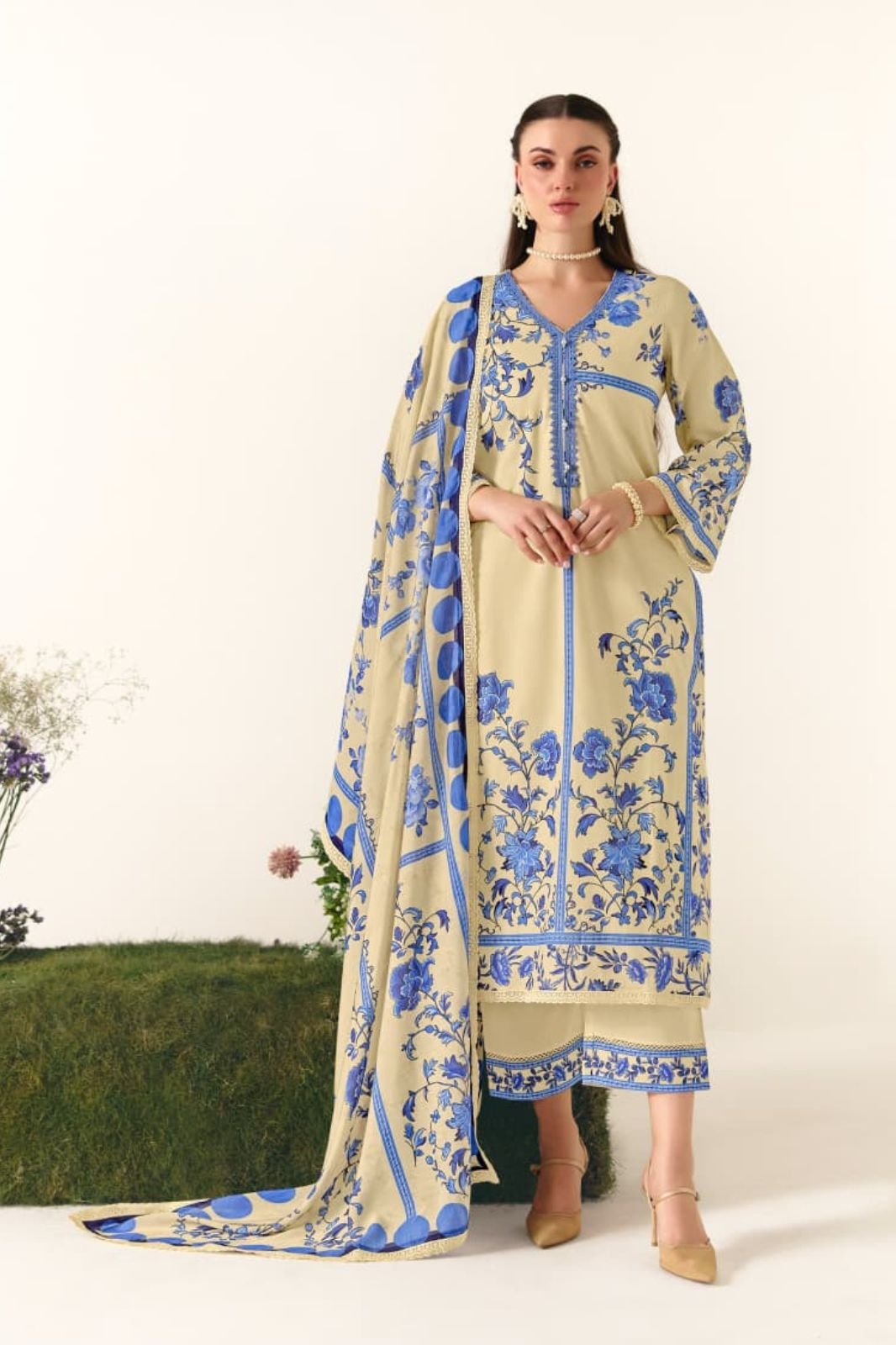 Kimora Fashion Sohni Botanical Pure Cotton Lawn Suit 773
