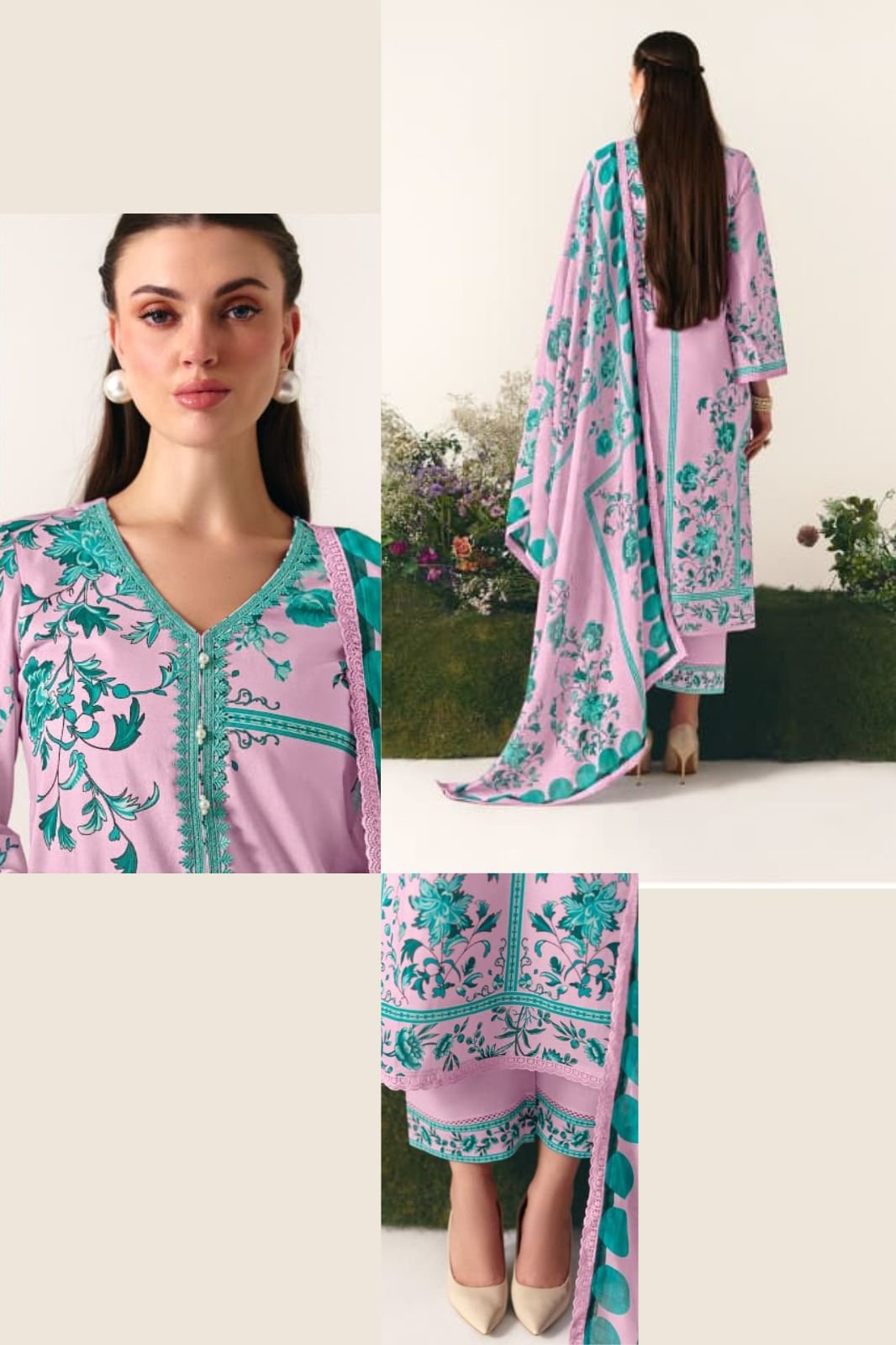 Kimora Fashion Sohni Botanical Pure Cotton Lawn Suit 772