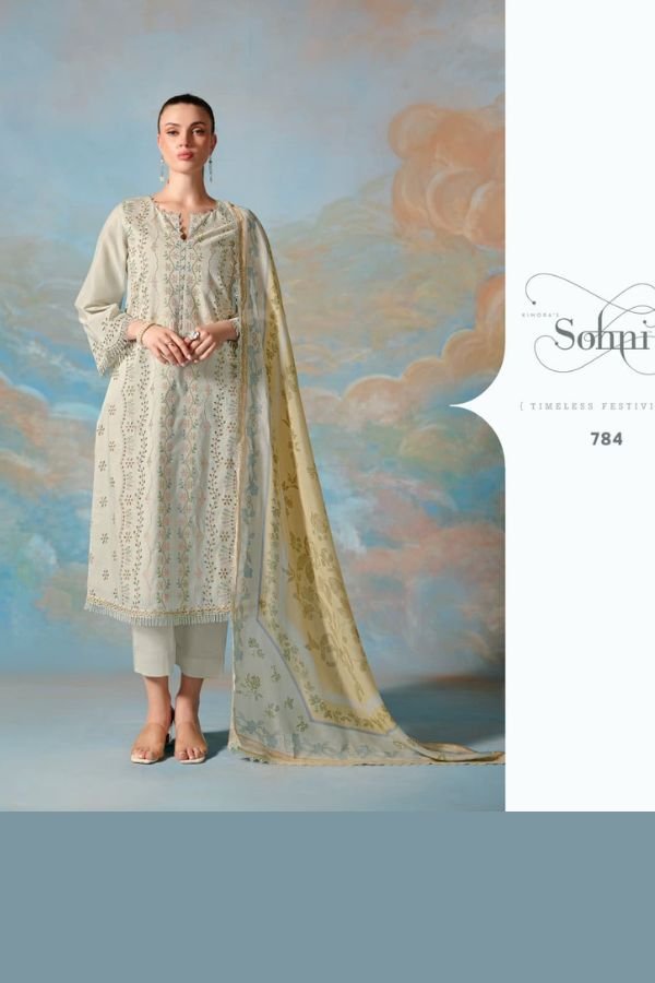 Kimora Fashion Sohni Charm Pure Cotton Lawn Salwar Suit 784