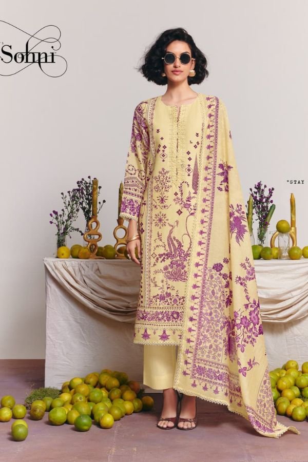 Kimora Fashion Sohni Lemonade Cotton Lawn Salwar Suit 753