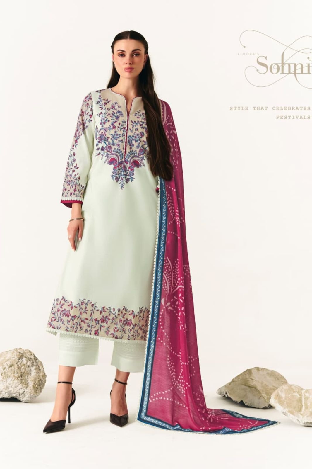 Kimora Fashion Sohni Oasis Pure Cotton Lawn Salwar Suit 741