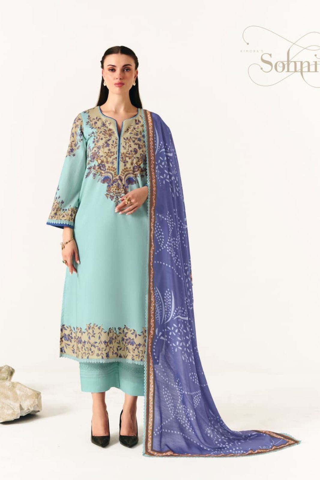 Kimora Fashion Sohni Oasis Pure Cotton Lawn Salwar Suit 742